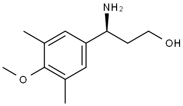 (3S)-3-AMINO-3-(4-METHOXY-3,5-DIMETHYLPHENYL)PROPAN-1-OL Structure