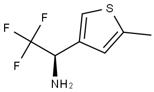 (1R)-2,2,2-TRIFLUORO-1-(5-METHYL (3-THIENYL))ETHYLAMINE Structure