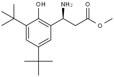 METHYL (3S)-3-AMINO-3-(3,5-DI-TERT-BUTYL-2-HYDROXYPHENYL)PROPANOATE Structure