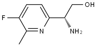 (2R)-2-AMINO-2-(5-FLUORO-6-METHYL (2-PYRIDYL))ETHAN-1-OL Structure