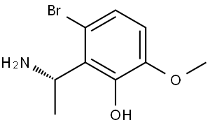 2-[(1S)-1-AMINOETHYL]-3-BROMO-6-METHOXYPHENOL Structure