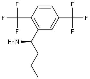 (1R)-1-[2,5-BIS(TRIFLUOROMETHYL)PHENYL]BUTYLAMINE Structure