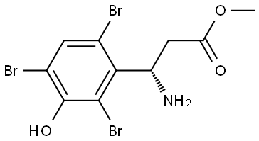 METHYL (3S)-3-AMINO-3-(2,4,6-TRIBROMO-3-HYDROXYPHENYL)PROPANOATE Structure