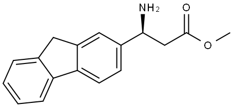 METHYL (3S)-3-AMINO-3-FLUOREN-2-YLPROPANOATE 구조식 이미지