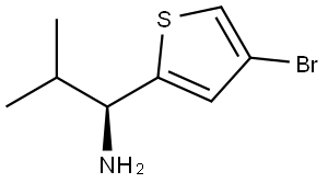 (1S)-1-(4-BROMO(2-THIENYL))-2-METHYLPROPYLAMINE Structure