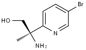 (R)-2-amino-2-(5-bromopyridin-2-yl)propan-1-ol Structure