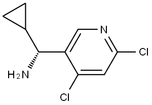 (R)-CYCLOPROPYL(4,6-DICHLOROPYRIDIN-3-YL)METHANAMINE Structure