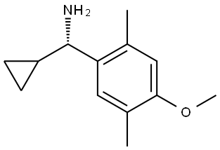 (S)-CYCLOPROPYL(4-METHOXY-2,5-DIMETHYLPHENYL)METHANAMINE Structure