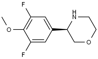 (3R)-3-(3,5-DIFLUORO-4-METHOXYPHENYL)MORPHOLINE Structure