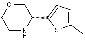 (3R)-3-(5-METHYLTHIOPHEN-2-YL)MORPHOLINE 구조식 이미지