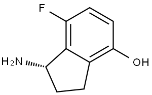 (1S)-1-amino-7-fluoro-2,3-dihydro-1H-inden-4-ol Structure