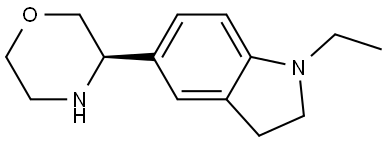 1-ethyl-5-[(3R)-morpholin-3-yl]-2,3-dihydro-1H-indole Structure