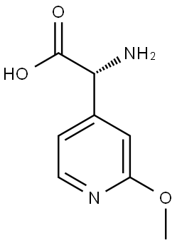 (R)-2-amino-2-(2-methoxypyridin-4-yl)acetic acid Structure