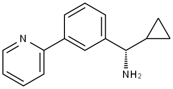 (S)-CYCLOPROPYL[3-(PYRIDIN-2-YL)PHENYL]METHANAMINE Structure