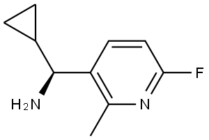 (S)-CYCLOPROPYL(6-FLUORO-2-METHYLPYRIDIN-3-YL)METHANAMINE Structure