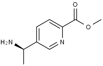 Methyl (R)-5-(1-aminoethyl)picolinate 구조식 이미지
