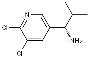 (1S)-1-(5,6-DICHLORO(3-PYRIDYL))-2-METHYLPROPYLAMINE Structure