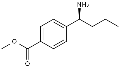 methyl (S)-4-(1-aminobutyl)benzoate Structure