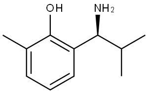 2-[(1S)-1-AMINO-2-METHYLPROPYL]-6-METHYLPHENOL Structure