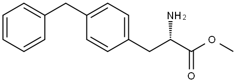 methyl (2S)-2-amino-3-(4-benzylphenyl)propanoate Structure