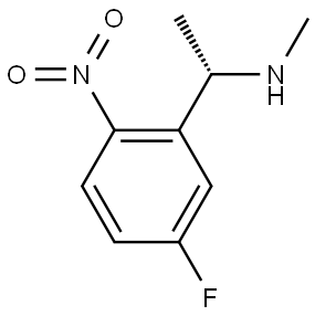 (S)-1-(5-fluoro-2-nitrophenyl)-N-methylethan-1-amine Structure