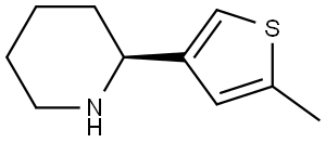 4-((2S)(2-PIPERIDYL))-2-METHYLTHIOPHENE Structure