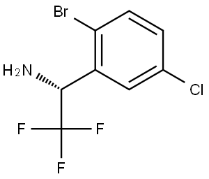 (1R)-1-(2-BROMO-5-CHLOROPHENYL)-2,2,2-TRIFLUOROETHYLAMINE Structure