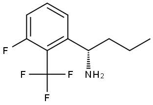 (1S)-1-[3-FLUORO-2-(TRIFLUOROMETHYL)PHENYL]BUTAN-1-AMINE Structure