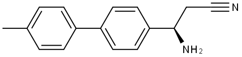 (3R)-3-AMINO-3-[4-(4-METHYLPHENYL)PHENYL]PROPANENITRILE 구조식 이미지