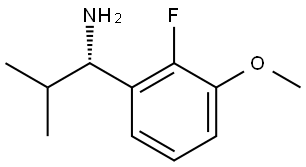 (1S)-1-(2-FLUORO-3-METHOXYPHENYL)-2-METHYLPROPAN-1-AMINE Structure
