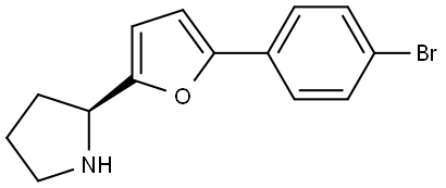 (2S)-2-[5-(4-BROMOPHENYL)FURAN-2-YL]PYRROLIDINE 구조식 이미지