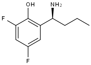 2-[(1S)-1-AMINOBUTYL]-4,6-DIFLUOROPHENOL Structure