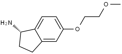 (1S)-5-(2-methoxyethoxy)-2,3-dihydro-1H-inden-1-amine Structure