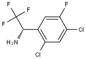 (αS)-2,4-Dichloro-5-fluoro-α-(trifluoromethyl)benzenemethanamine Structure