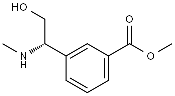 methyl 3-[(1S)-2-hydroxy-1-(methylamino)ethyl]benzoate Structure