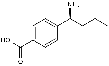 (S)-4-(1-aminobutyl)benzoic acid Structure