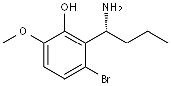 2-[(1R)-1-AMINOBUTYL]-3-BROMO-6-METHOXYPHENOL Structure