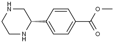 methyl (S)-4-(piperazin-2-yl)benzoate 구조식 이미지