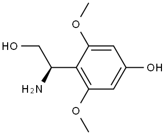 4-((1R)-1-AMINO-2-HYDROXYETHYL)-3,5-DIMETHOXYPHENOL Structure