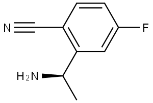 2-[(1R)-1-aminoethyl]-4-fluorobenzonitrile Structure