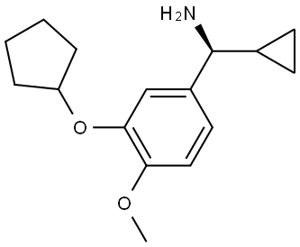 (S)-[3-(CYCLOPENTYLOXY)-4-METHOXYPHENYL](CYCLOPROPYL)METHANAMINE Structure