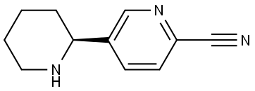 5-((2S)-2-PIPERIDYL)PYRIDINE-2-CARBONITRILE Structure