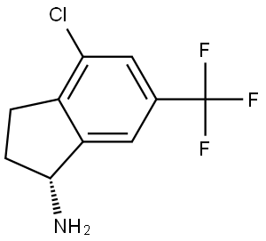 (1R)-4-chloro-6-(trifluoromethyl)-2,3-dihydro-1H-inden-1-amine Structure