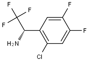 (1S)-1-(2-CHLORO-4,5-DIFLUOROPHENYL)-2,2,2-TRIFLUOROETHYLAMINE Structure