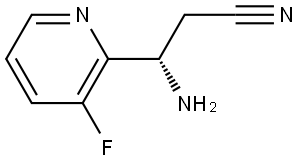 (3S)-3-AMINO-3-(3-FLUOROPYRIDIN-2-YL)PROPANENITRILE Structure