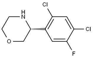 (3R)-3-(2,4-DICHLORO-5-FLUOROPHENYL)MORPHOLINE Structure