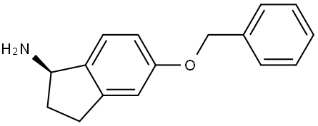 (1R)-5-(benzyloxy)-2,3-dihydro-1H-inden-1-amine Structure