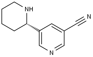 5-((2S)-2-PIPERIDYL)PYRIDINE-3-CARBONITRILE Structure