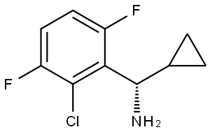 (S)-(2-CHLORO-3,6-DIFLUOROPHENYL)(CYCLOPROPYL)METHANAMINE Structure