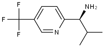 (1S)-2-METHYL-1-[5-(TRIFLUOROMETHYL)PYRIDIN-2-YL]PROPAN-1-AMINE Structure